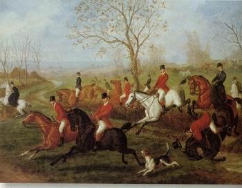 unknow artist Classical hunting fox, Equestrian and Beautiful Horses, 235. Germany oil painting art